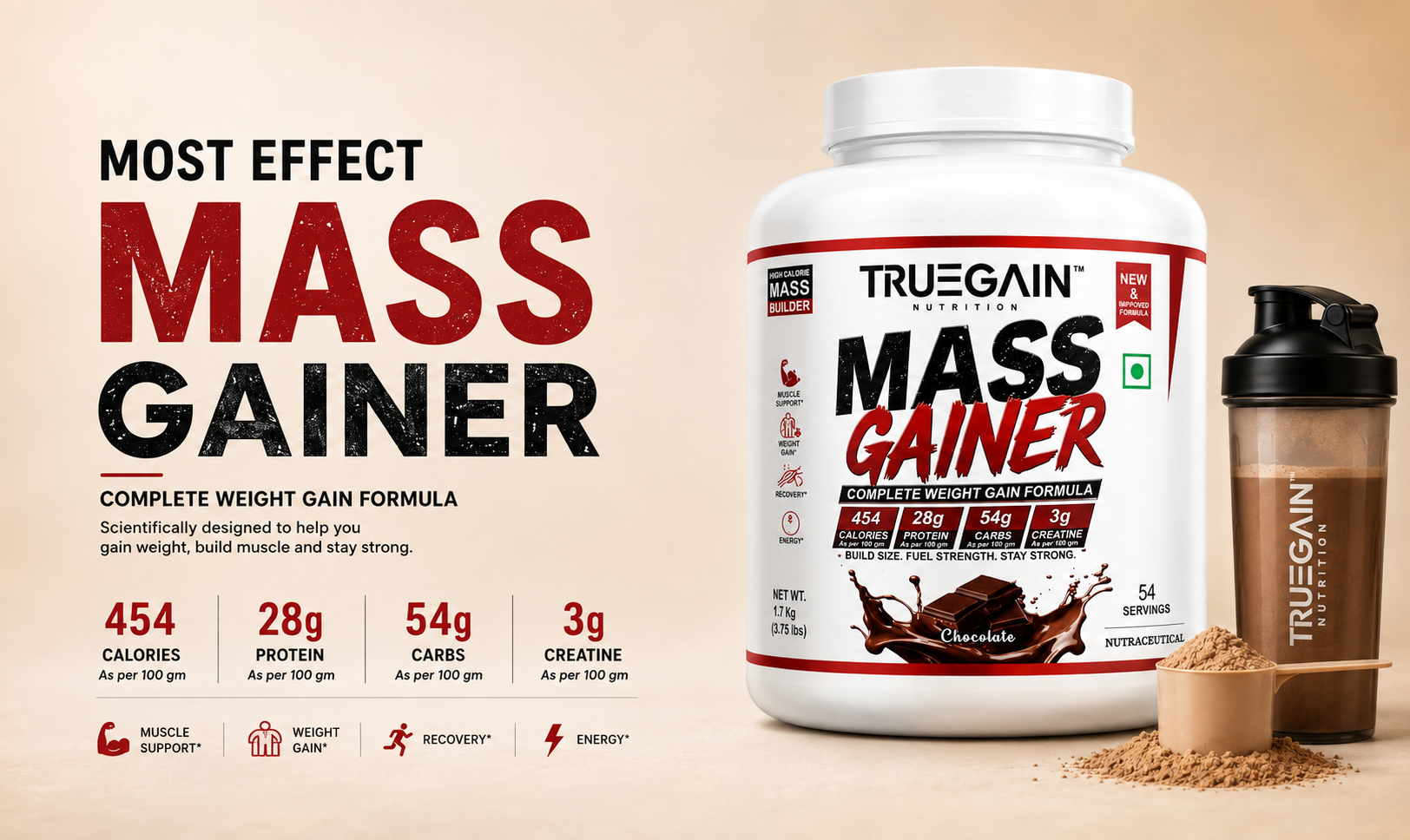 VK Nutrition mass gainer