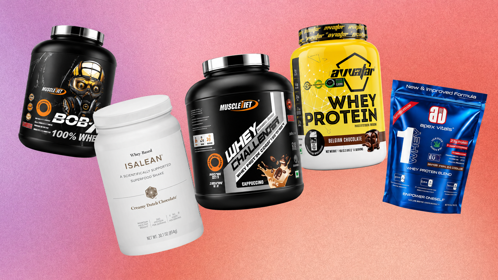 VK Nutrition whey protein selection